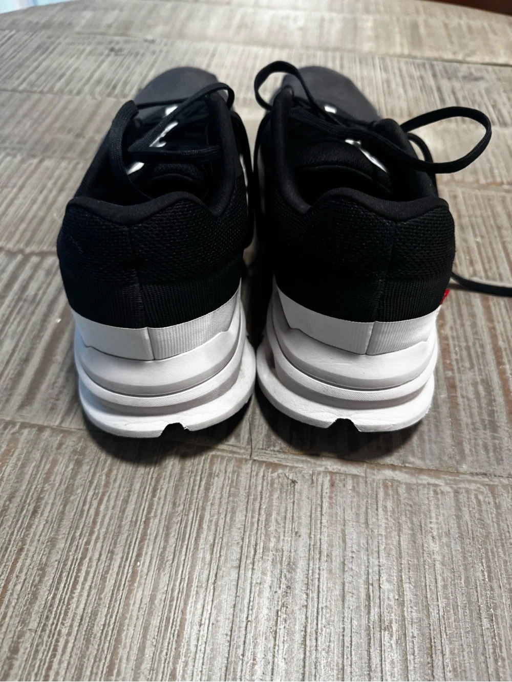 On Running Men’s Black and White Athletic Running Shoes